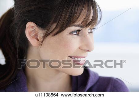 Picture - Smiling woman portrait. Fotosearch