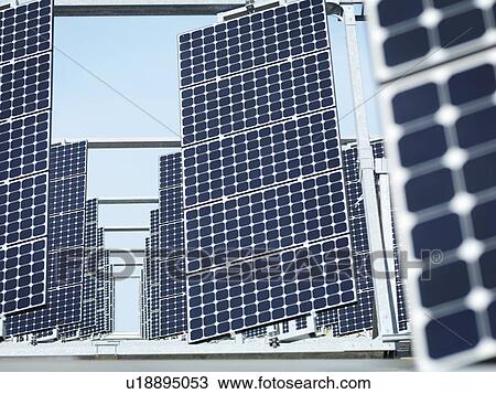 Solar power station front panels View Large Photo Image Stock Image - Solar power station front panels. Fotosearch