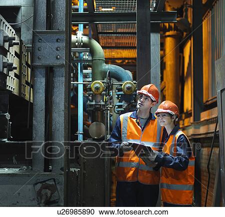 Steel Engineers With Clipboard View Large Photo Image Stock Image - Steel Engineers With Clipboard. Fotosearch