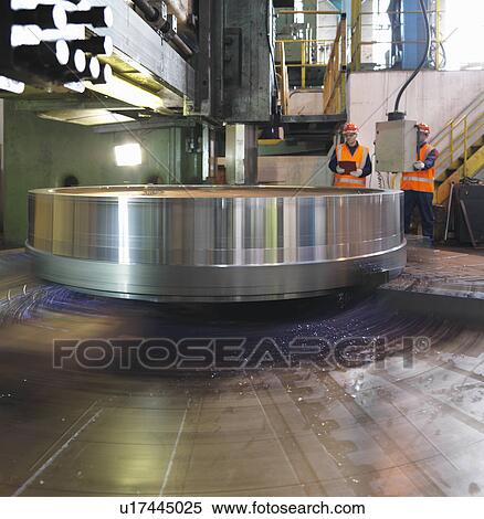 Steel Engineers With Lathe View Large Photo Image Stock Photography - Steel Engineers With Lathe. Fotosearch