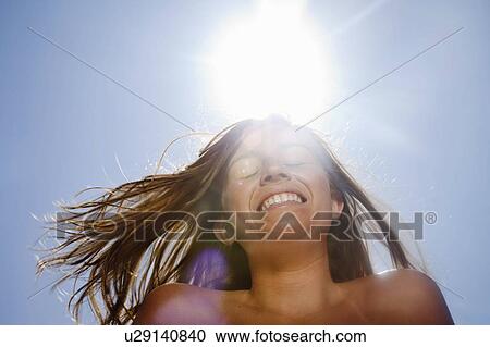 Stock Image - Teen in sunny day. Fotosearch