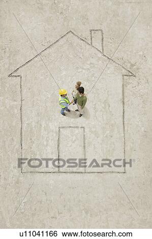 Thinking of a house View Large Photo Image Stock Photograph - Thinking of a house. Fotosearch