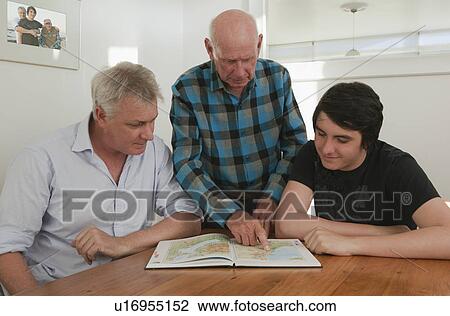 Three generations of men together View Large Photo Image Stock Image - Three generations of men together. Fotosearch