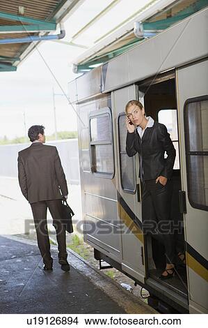 Picture - Traveling by train. Fotosearch