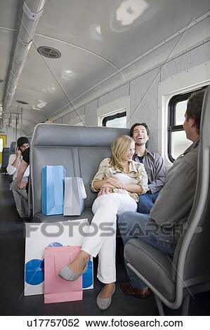 Stock Image - Traveling by train. Fotosearch