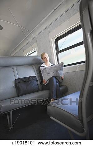 Stock Image - Traveling by train. Fotosearch