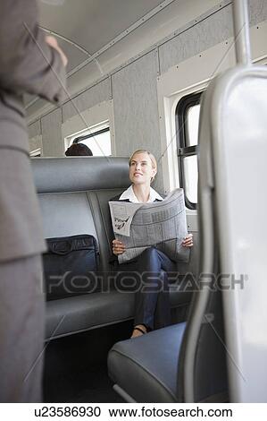 Stock Image - Traveling by train. Fotosearch