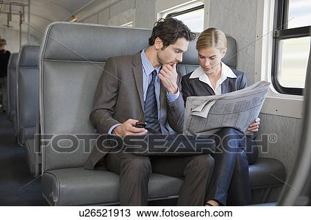 Stock Image - Traveling by train. Fotosearch