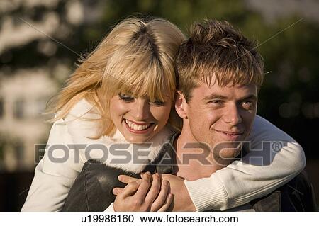 Stock Image - Vacation couple romance. Fotosearch