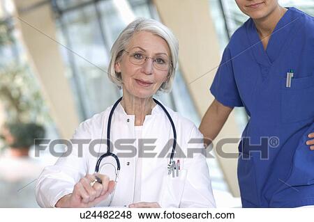 Stock Photo - Woman doctor. Fotosearch