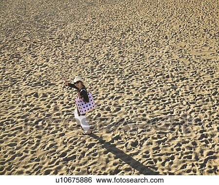 Woman on Beach View Large Photo Image Stock Photograph - Woman on Beach. Fotosearch