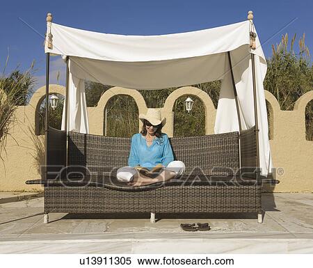Stock Photography - Woman reading book. Fotosearch