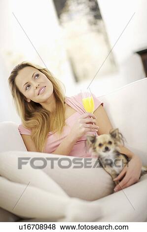 Stock Photo - woman relaxing. Fotosearch