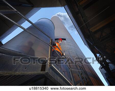 Worker At Power Station View Large Photo Image Stock Image - Worker At Power Station. Fotosearch
