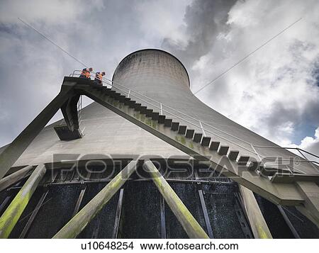 Picture - Workers At Coal Fired Power Station. Fotosearch