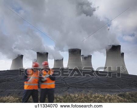 Workers At Coal Fired Power Station View Large Photo Image Stock Image - Workers At Coal Fired Power Station. Fotosearch