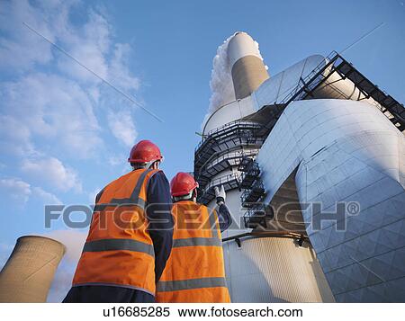 Workers At Desulphurisation Plant View Large Photo Image Stock Photography - Workers At Desulphurisation Plant. Fotosearch