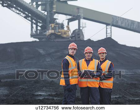 Workers In Coal Store In Power Station View Large Photo Image Stock Photograph - Workers In Coal Store In Power Station. Fotosearch