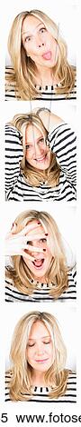 Young woman having fun in a photo booth View Large Photo Image Stock Photography - Young woman having fun in a photo booth. Fotosearch