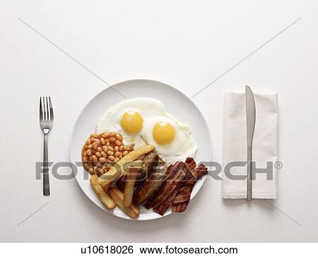 A Plate of fried Breakfast View Large Photo Image Stock Photograph - A Plate of fried Breakfast. Fotosearch
