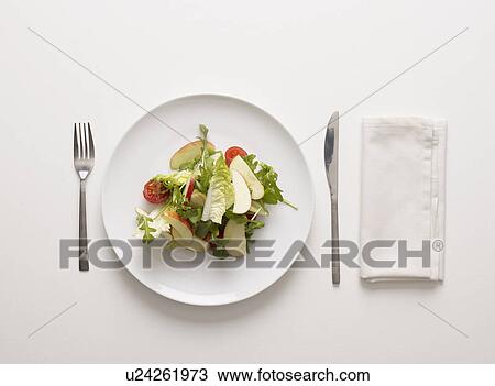 A plate of salad View Large Photo Image Stock Image - A plate of salad. Fotosearch