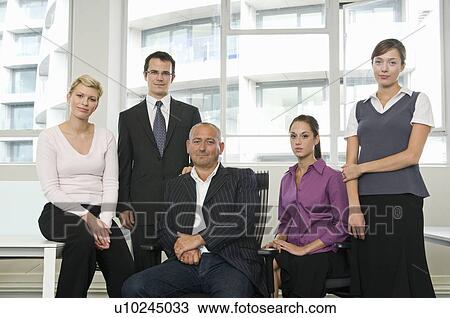 A portrait of a business team View Large Photo Image Stock Image - A portrait of a business team. Fotosearch