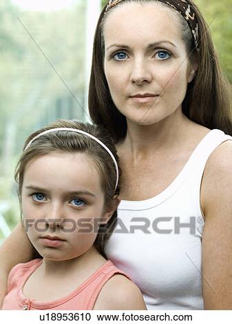 A portrait of a mother and daughter View Large Photo Image Stock Image - A portrait of a mother and daughter. Fotosearch