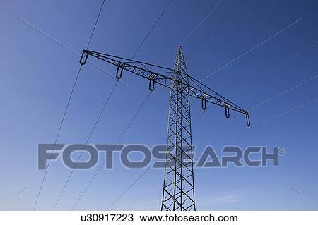 Stock Image - A power pole. Fotosearch