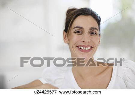 Stock Photo - a warm smile. Fotosearch