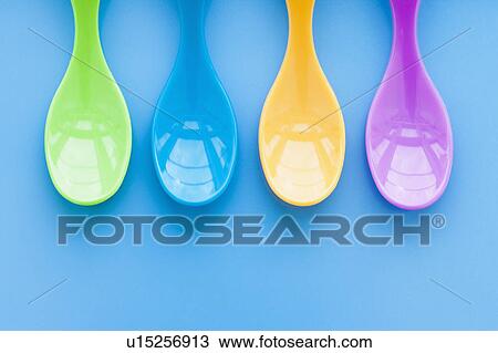 baby plastic spoons View Large Photo Image Stock Image - baby plastic spoons. Fotosearch