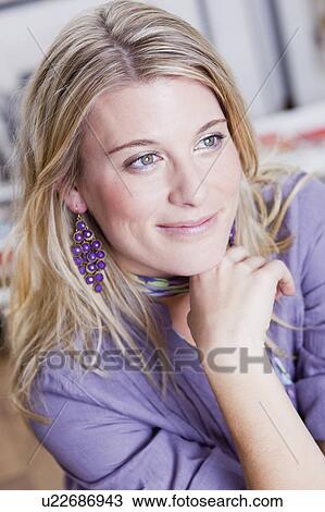 beautiful woman smiling View Large Photo Image Stock Image - beautiful woman smiling. Fotosearch