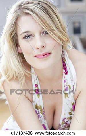 Stock Photo - beautiful woman smiling. Fotosearch