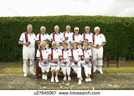 Stock Photo - bowls team shot. Fotosearch