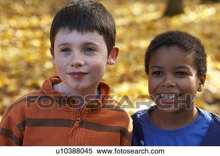 Stock Photography - boys outdoors. Fotosearch