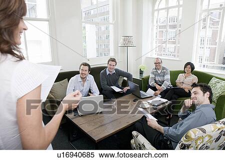 Stock Photography - Business meeting. Fotosearch