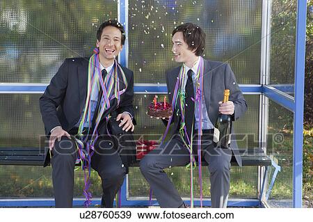 businessmen sitting at stop, party set View Large Photo Image Stock Photo - businessmen sitting at stop, party set. Fotosearch