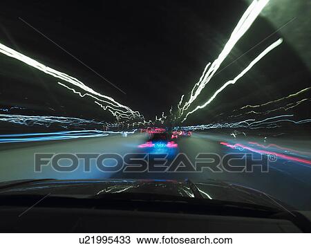 Car light's effects in the night View Large Photo Image Stock Image - Car light's effects in the night. Fotosearch