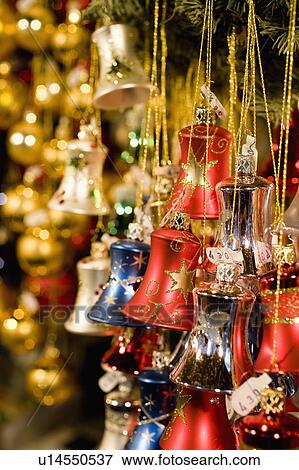 Christmas bells at Market View Large Photo Image Stock Photo - Christmas bells at Market. Fotosearch