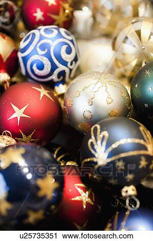 Stock Image - Christmas tree balls. Fotosearch