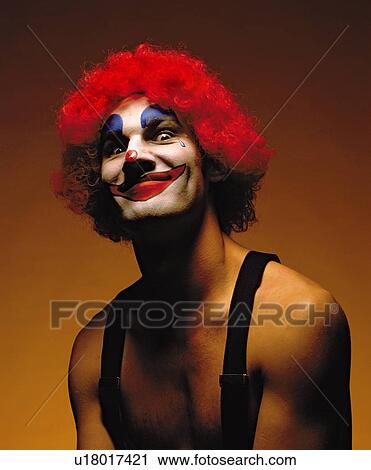 Stock Image - clown smiling. Fotosearch