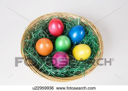Stock Photograph - Colorful Easter eggs. Fotosearch