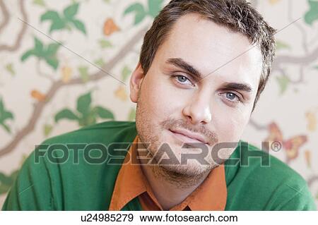 content man smiling View Large Photo Image Stock Photo - content man smiling. Fotosearch