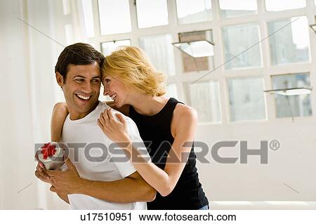 Stock Image - Couple at home. Fotosearch