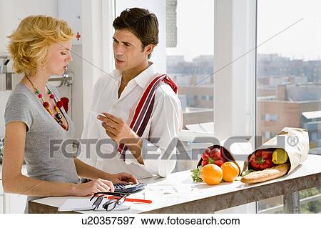 Stock Photo - Couple at home. Fotosearch