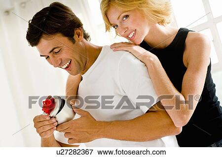 Stock Photo - Couple at home. Fotosearch