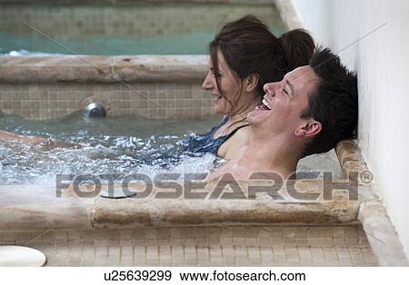 Stock Photo - couple enjoying spa. Fotosearch