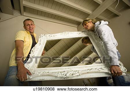 Stock Photo - Couple moving. Fotosearch