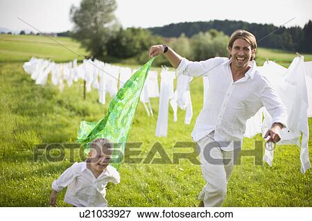 Stock Photo - father and son. Fotosearch