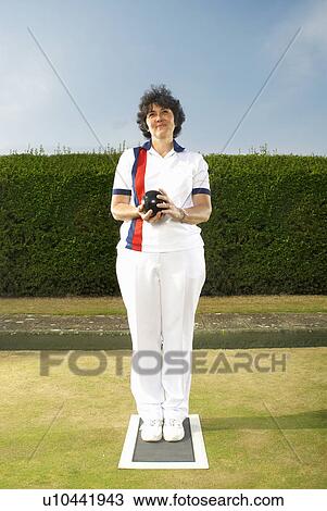 female bowler focussing View Large Photo Image Stock Image - female bowler focussing. Fotosearch