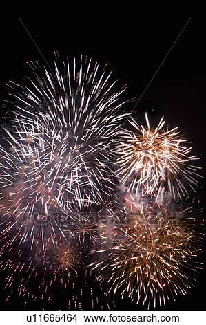 Picture - fireworks by night. Fotosearch